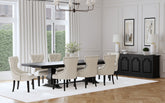 Orleans Furniture - Coaster - Florence 9-piece 126-inch Extension Dining Table Set Beige - 115531-S9B